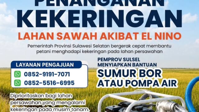 Andi Sudirman Sulaiman Gerak Cepat Siapkan Bantuan Pompa Air dan Sumur Bor Hadapi Kekeringan