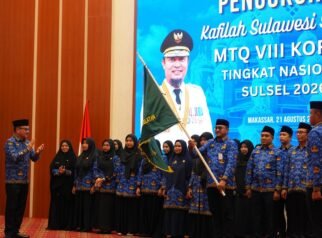 Jufri Rahman Lepas Kafilah MTQ KORPRI Sulsel, Tekankan ASN Berakhlak dan Berintegritas