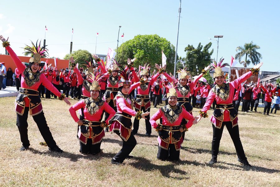 Lomba Senam Kreasi TP PKK Bulukumba Warnai Peringatan HUT ke-81 Kemerdekaan RI