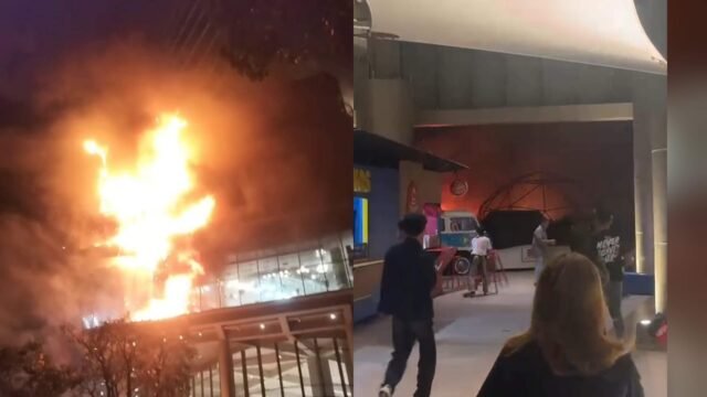 Mall Nipah Makassar Terbakar, Pengunjung Berhamburan Keluar