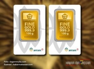 Awal Pekan, Harga Emas Antam, Galeri 24 dan UBS Terpantau Stabil