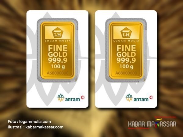 Awal Pekan, Harga Emas Antam, Galeri 24 dan UBS Terpantau Stabil