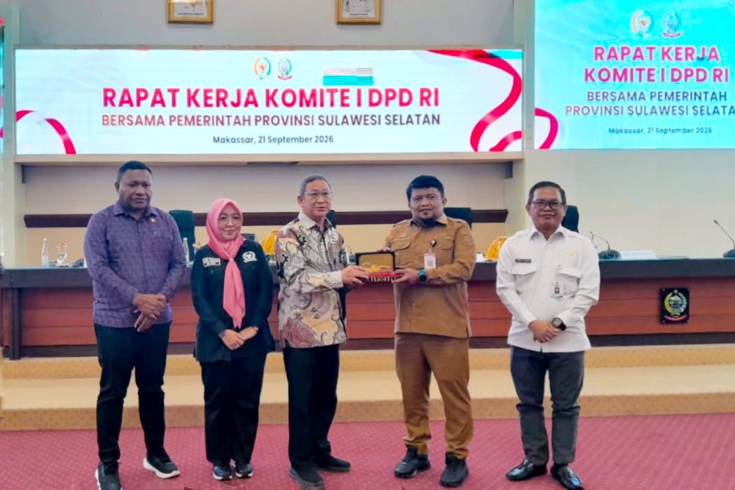 Komite I DPD RI dan Pemprov Sulsel Bahas Penguatan Pembangunan dan Pemberdayaan Desa