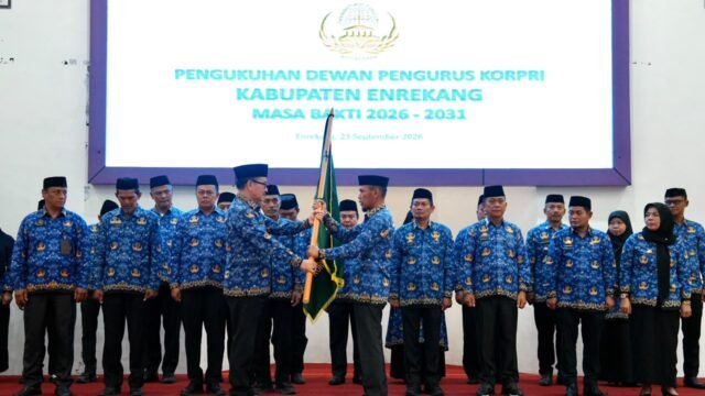 Sekda Jufri Rahman Kukuhkan Pengurus Korpri Enrekang Masa Bakti 2026-2031