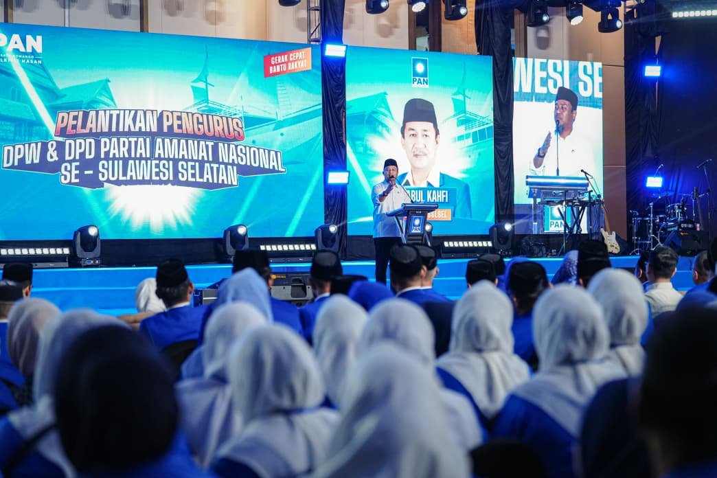 Andi Sudirman Hadiri Pelantikan Pengurus PAN Se-Sulsel Apresiasi Dukungan MYP