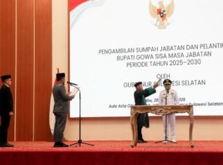Darmawangsyah Muin Dilantik sebagai Bupati Gowa, Gubernur Sulsel Tekankan Pelayanan dan Percepatan Pembangunan