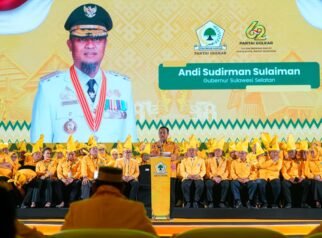 Gubernur Sulsel Hadiri Pelantikan Pengurus Golkar Periode 2025–2030