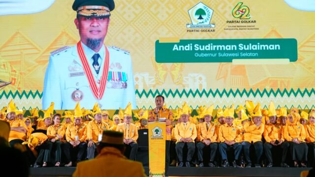 Gubernur Sulsel Hadiri Pelantikan Pengurus Golkar Periode 2025–2030