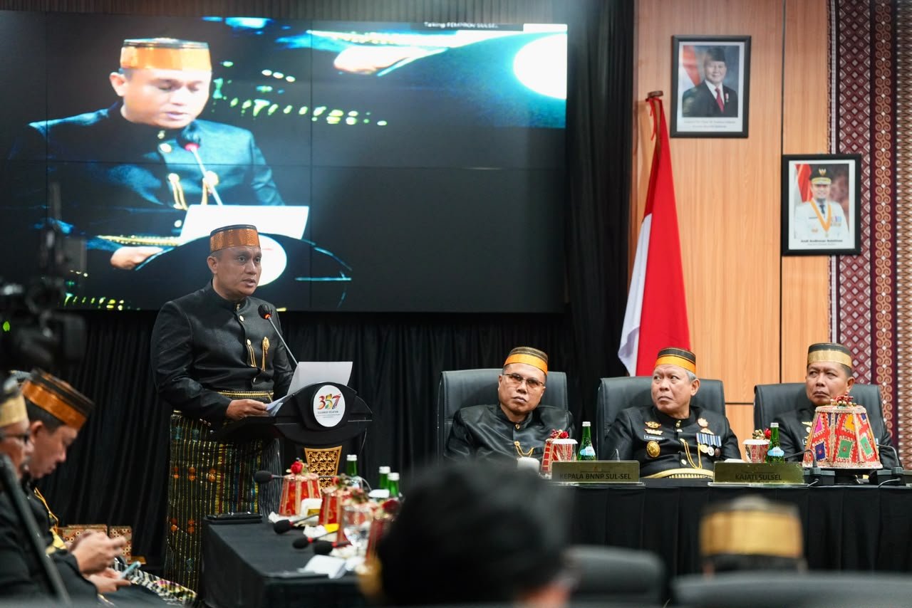 Hari Jiwa Ke-357 Sulawesi Selatan Dibacakan di Gedung DPRD