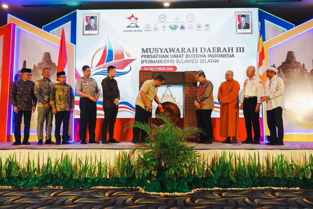 Pemprov Sulsel Buka Musda III Permabudhi Sulsel dan Seminar Ekoteologi