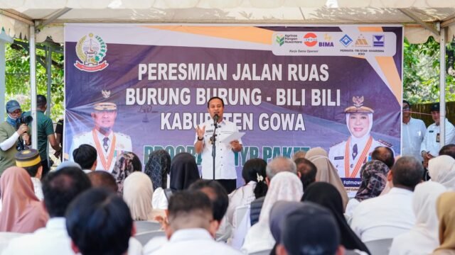 Tak Ada Lagi Jalan Berlubang dan Debu, Gubernur Andi Sudirman Resmikan Jalan Burung-Burung–Bili-Bili
